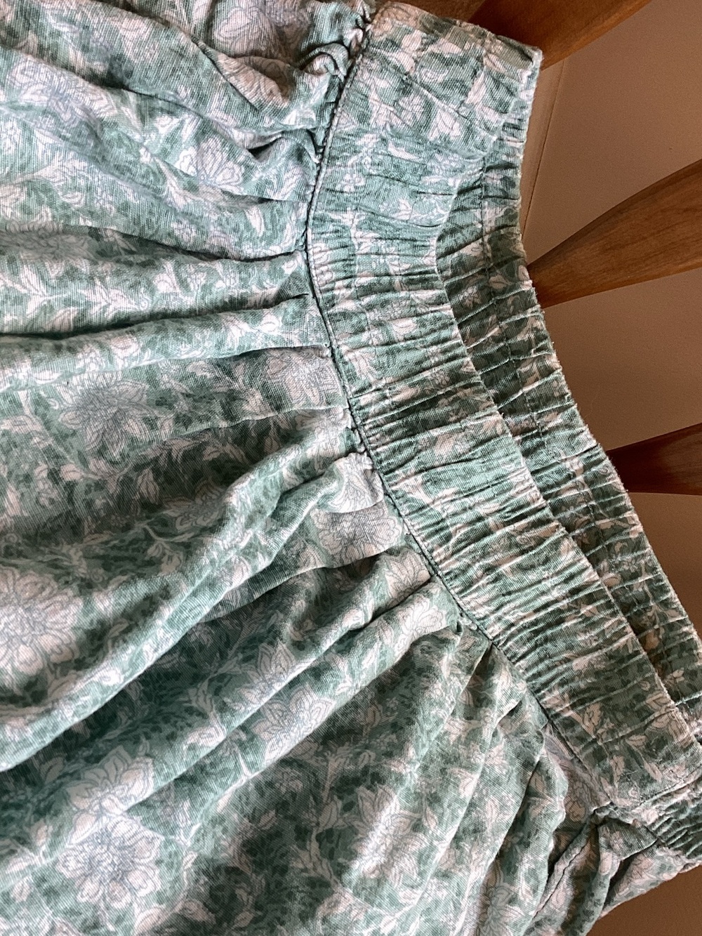American Eagle Outfitters Seafoam Green Floral A-Line Skirt